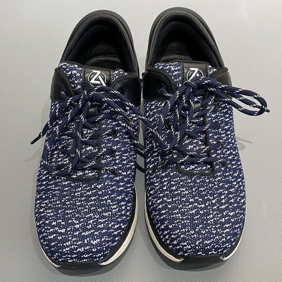 Zeba Shoes Hands Free Athletic Walking Shoes Midnight Blue Knit Men’s 11.5 main image 8